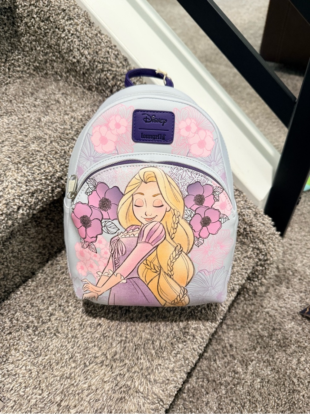 Loungefly Rapunzel Mini Backpack in Purple, Pink & Gold